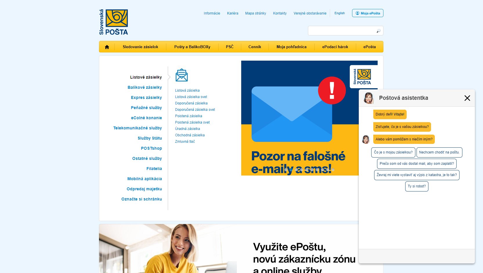 Podvodníci stále zneužívajú meno Slovenskej pošty