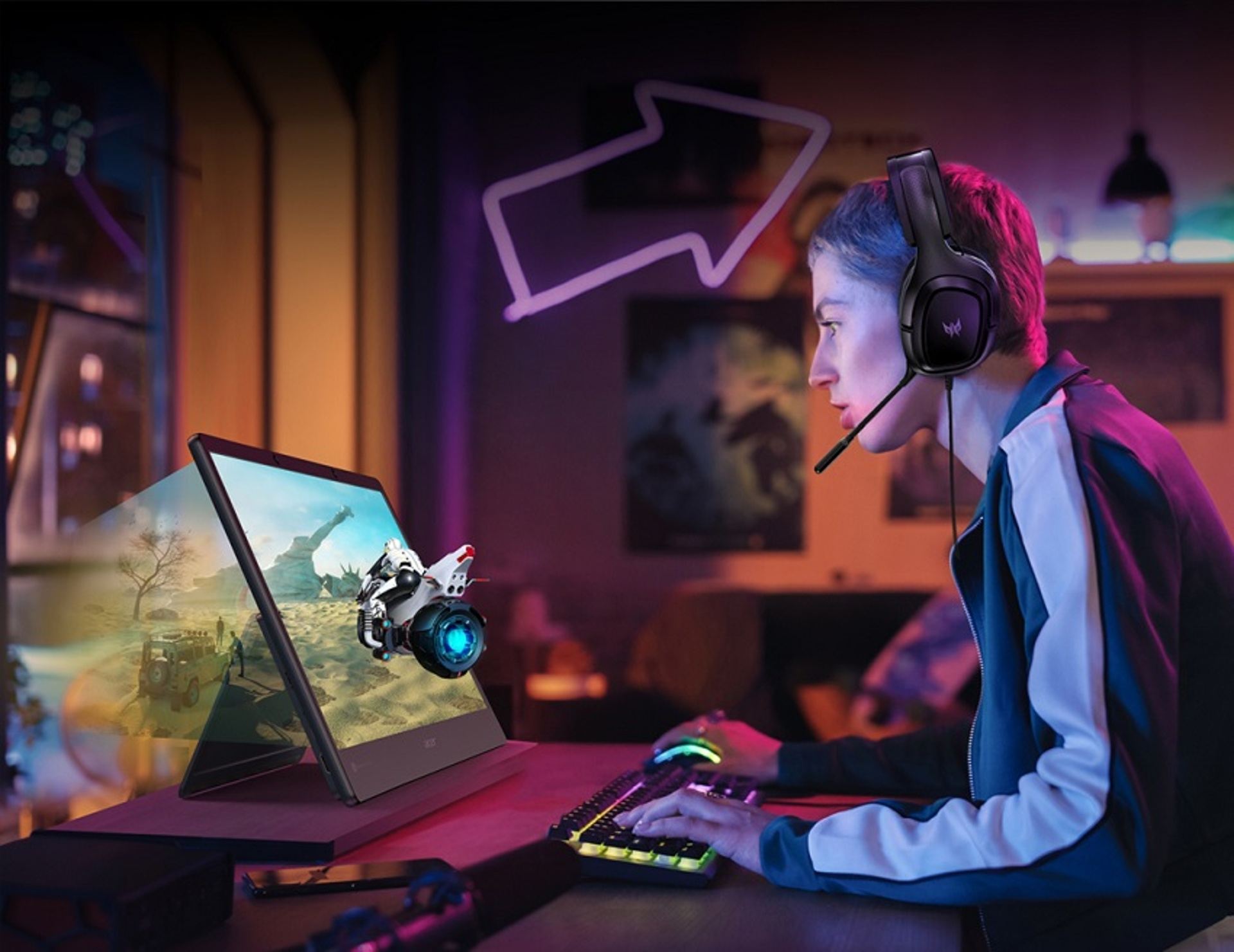 Acer posouvá hranice 3D her vďaka režimu 3D Ultra v SpatialLabs TrueGame