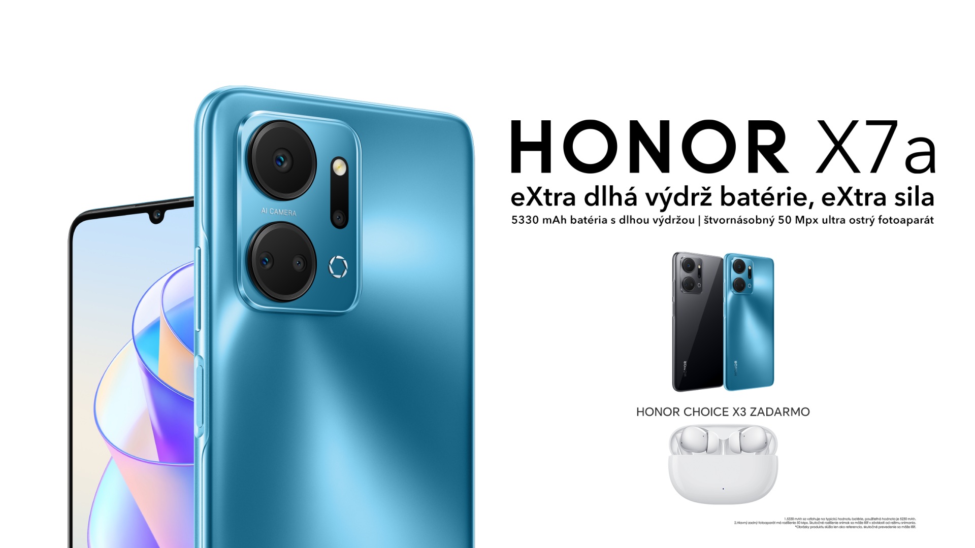 Na Slovensku odštartoval predaj HONOR X7a, smartfónu s extra dlhou výdržou batérie, za skvelú cenu a slúchadlami ako darček