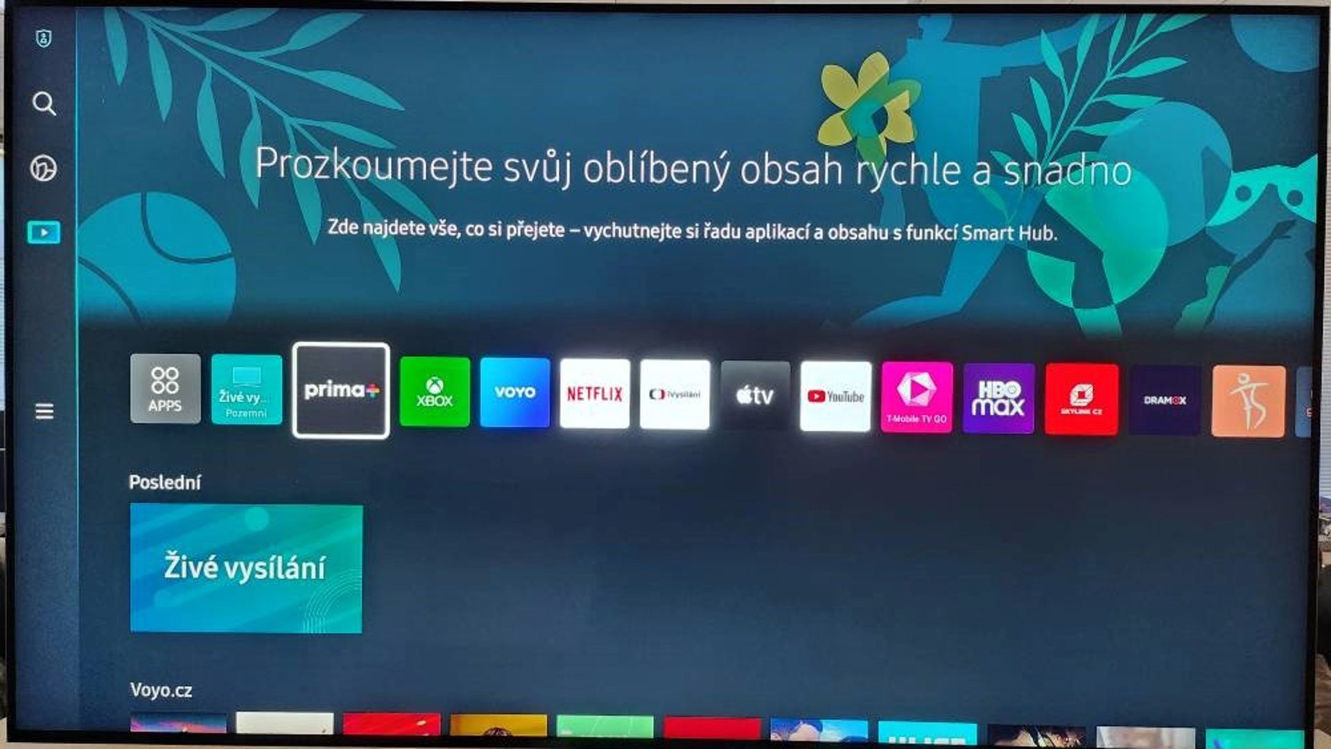 Videotéka Prima+ je dostupná na všetkých televízoroch Samsung