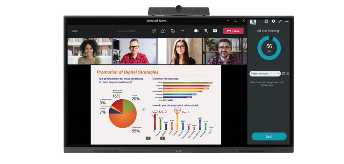 Spoločnosť Sharp/NEC uvádza na trh nový LCD 65“ Precision Touch Display Sharp PN-L652B