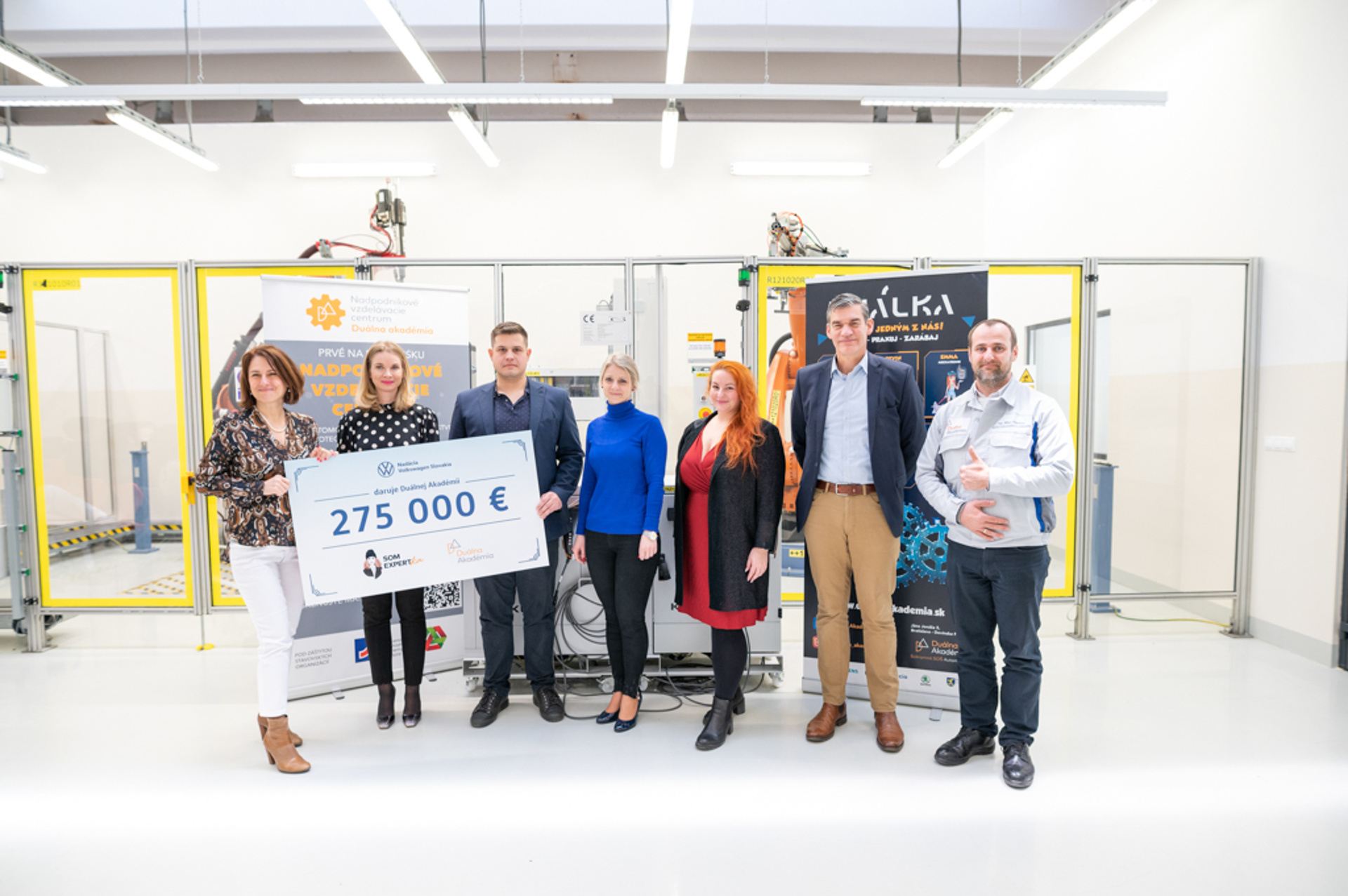 Duálna Akadémia sa teší podpore Nadácie Volkswagen Slovakia