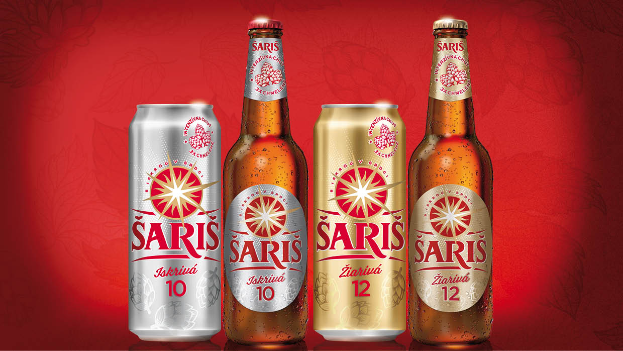 Pivo Šariš dostalo novú iskru: Prichádza Iskrivá 10 % a Žiarivá 12 %