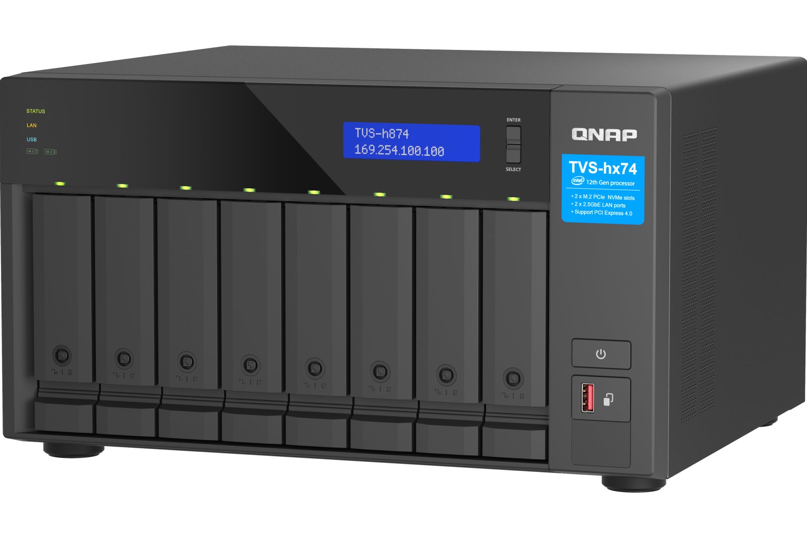 Spoločnosť QNAP predstavuje NAS TVS-h874 s procesorom Intel® Core™ i9 12. generácie a hybridnou technológiou Intel® Core™ na optimalizáciu výkonu pre virtualizačné aplikácie