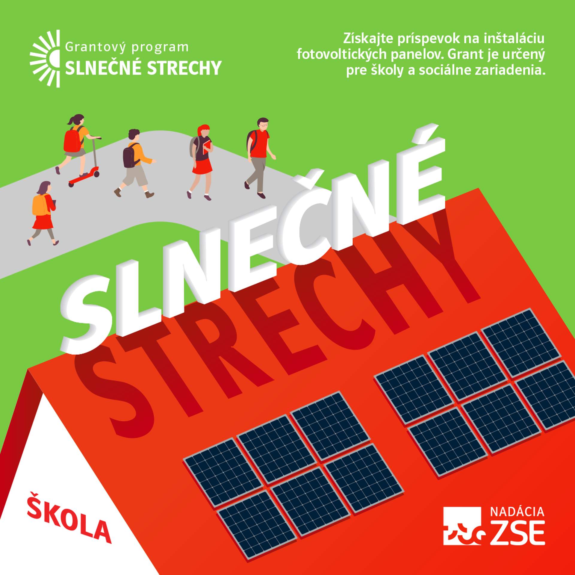 Nadácia ZSE vyčlení 200 000 eur na fotovoltické riešenia pre školy