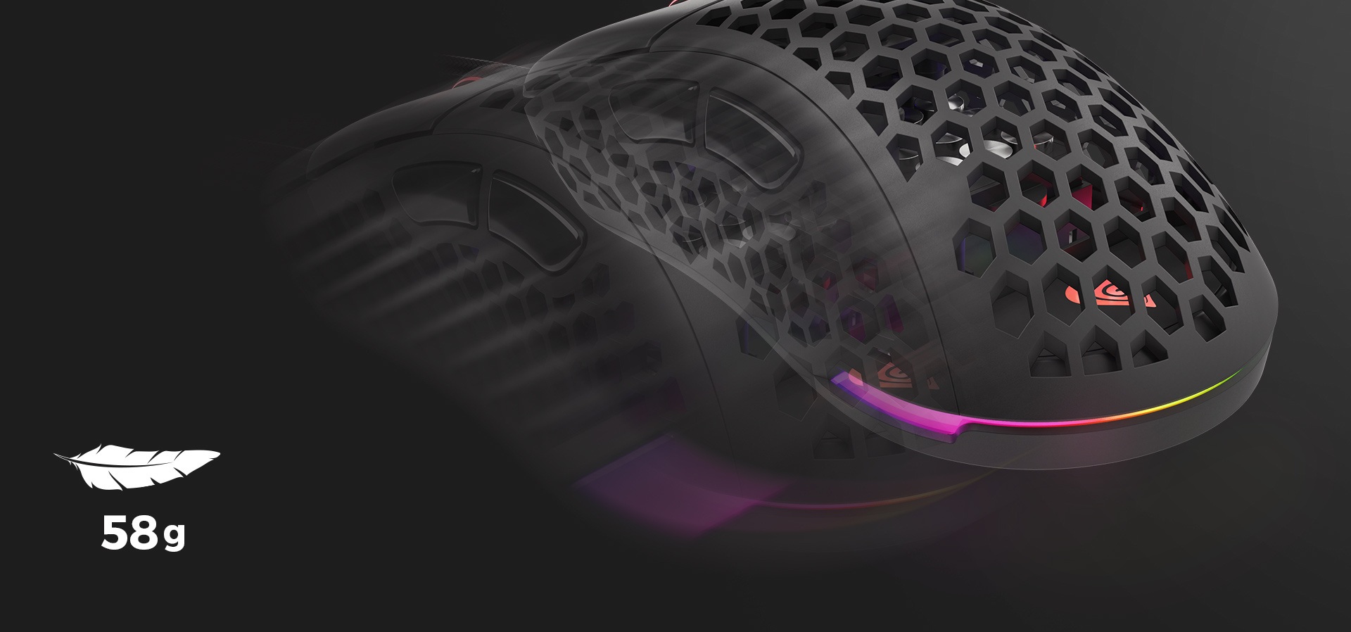 Genesis Xenon 800 je herná myš s maximálnymi možnosťami individuálneho nastavenia vrátane hmotnosti