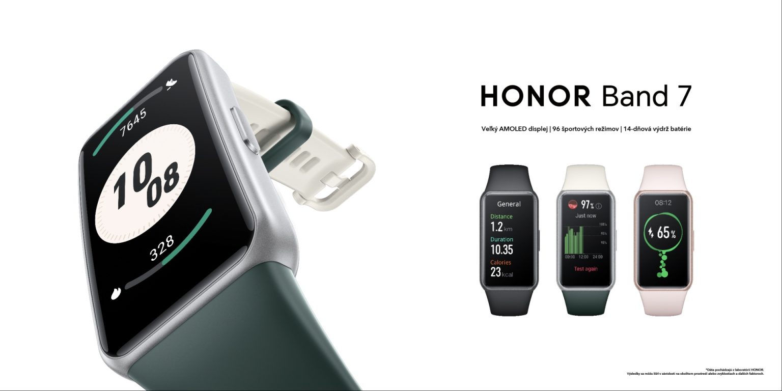 Na Slovensku štartuje predaj fitness náramku HONOR Band 7. Ponúka 96 športových režimov, 14-dennú výdrž a využitie umelej inteligencie