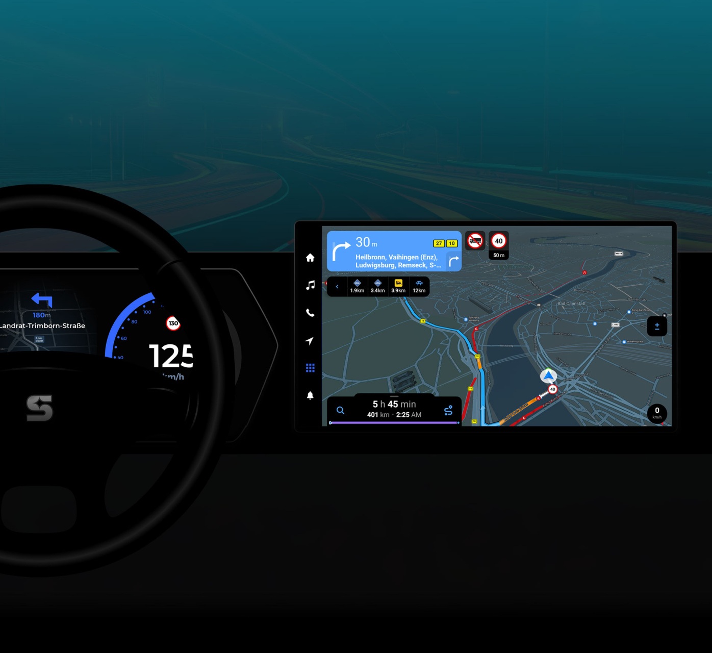 Sygic a P3 prinášajú prvú navigáciu pre nákladné vozidlápre operačný systém Android Automotive na platforme SPARQ