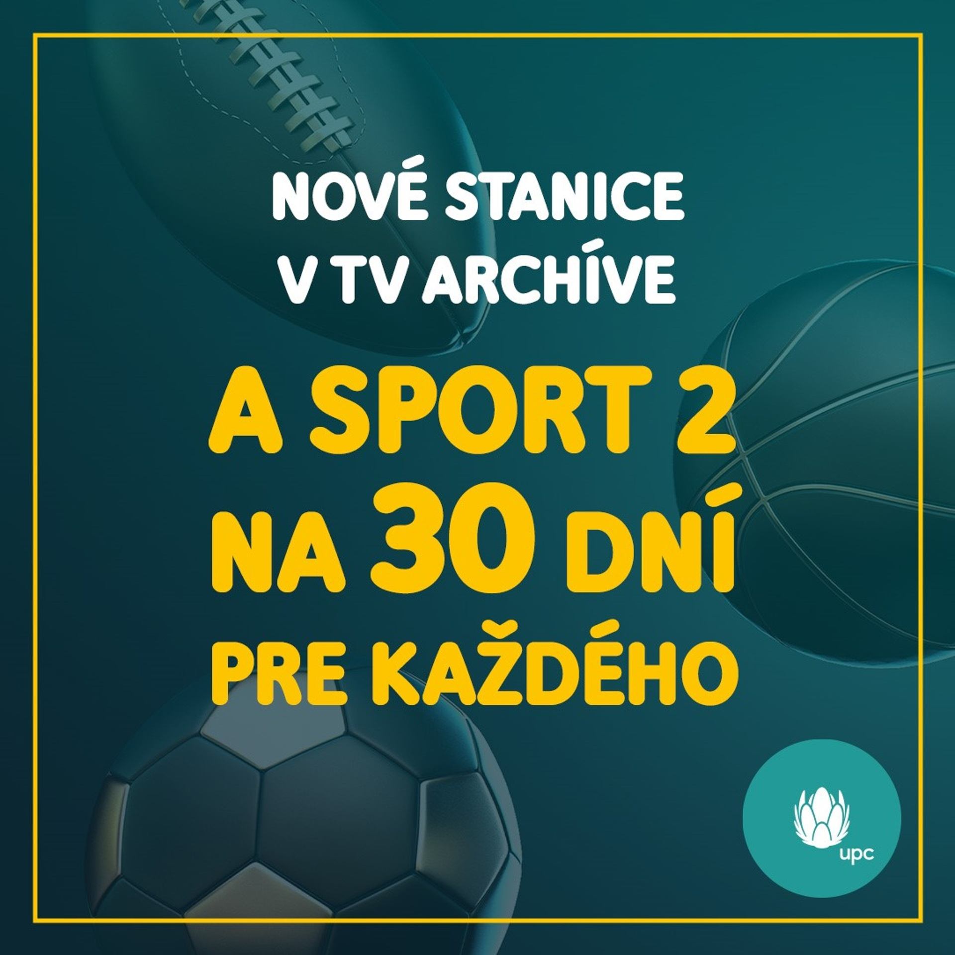 UPC pridáva stanice do TV Archívu a ponúka voľné vysielanie stanice SPORT2