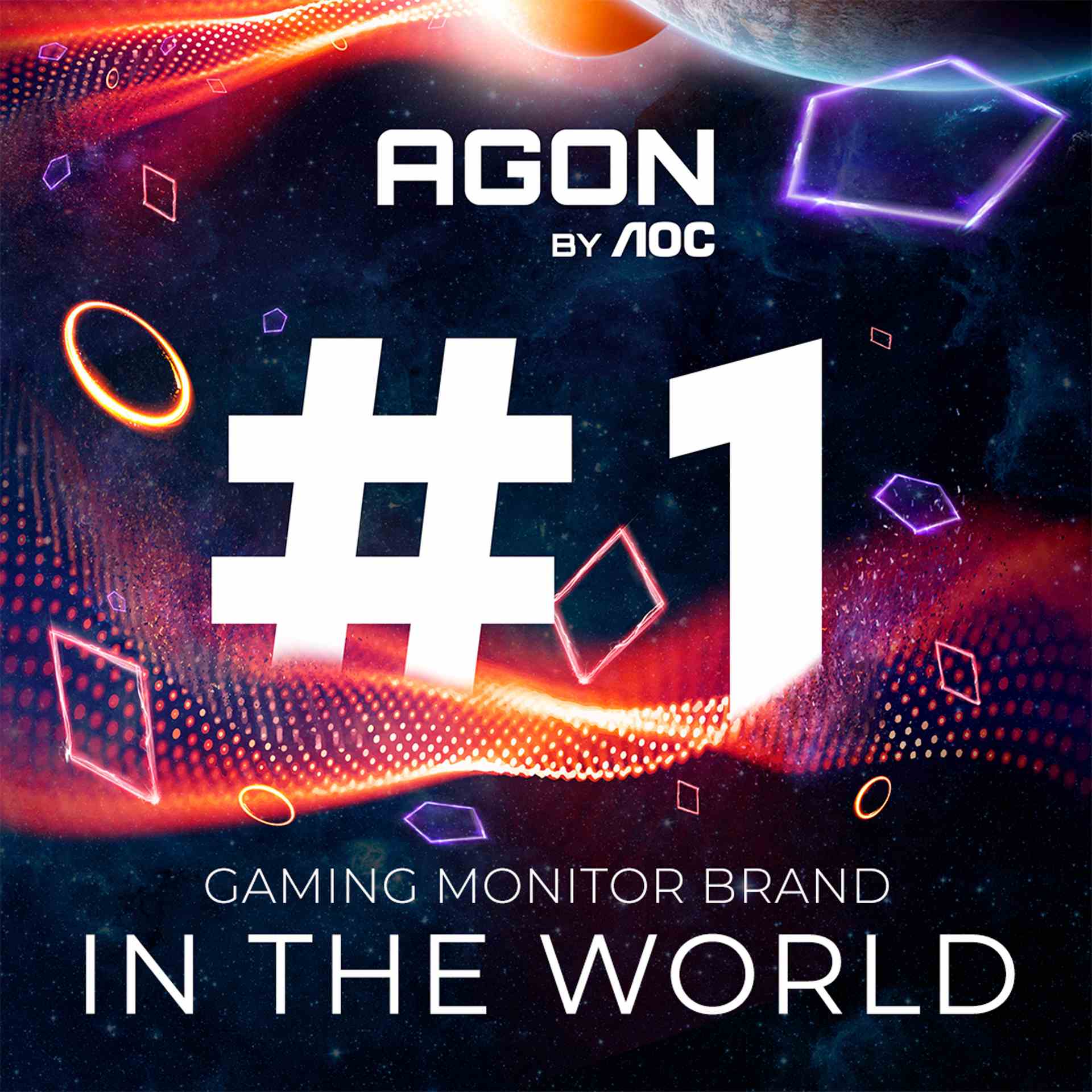 AGON by AOC si zaisťuje pozíciu svetovej jednotky medzi hernými monitormi