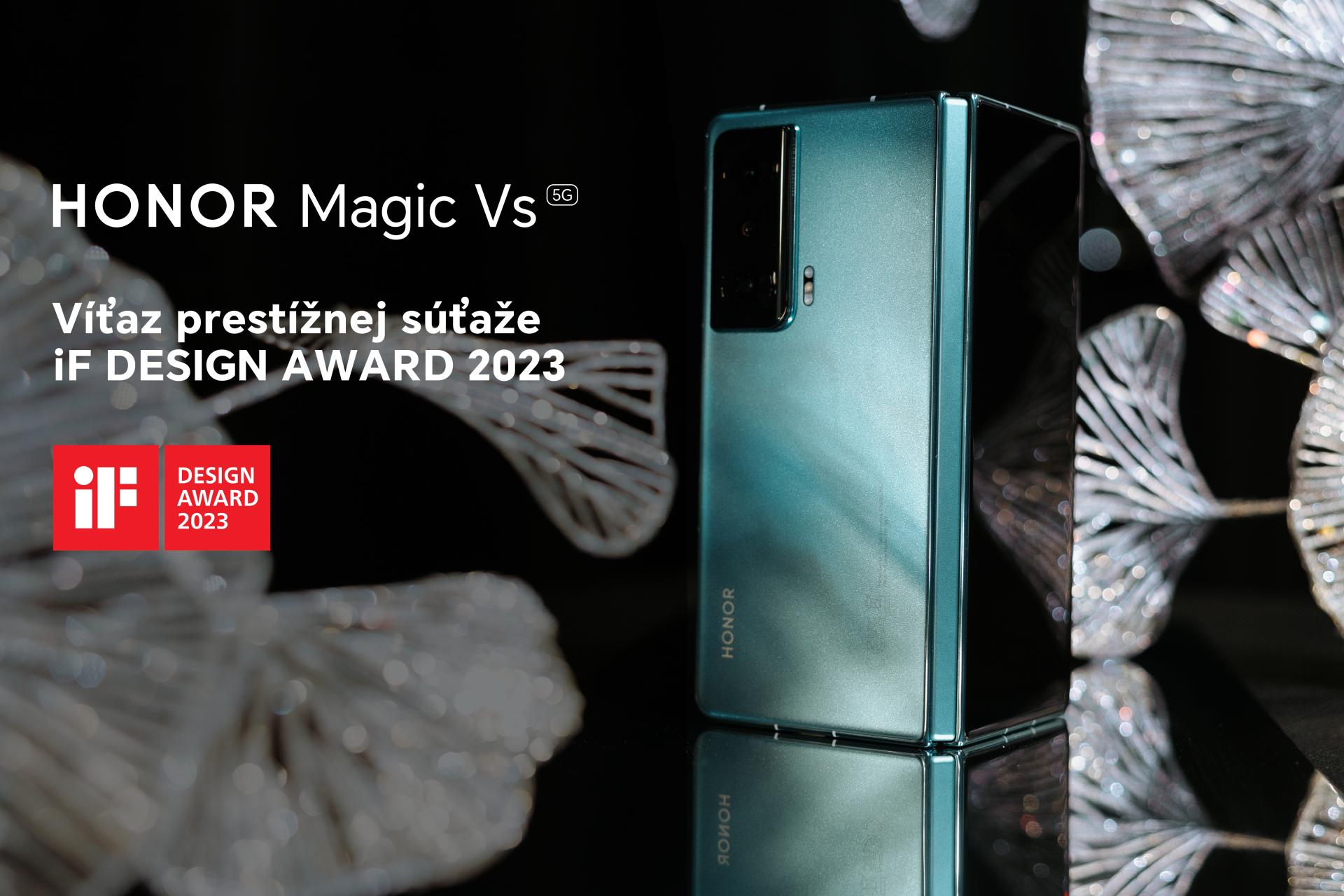 Vlajkový skladací telefón HONOR Magic Vs získal prestížne ocenenie iF DESIGN AWARD