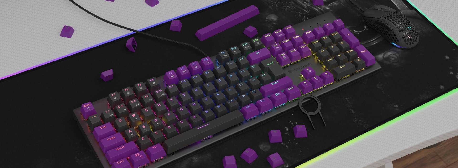 Genesis Lead 300 je súbor kláves na upgrade mechanických klávesníc