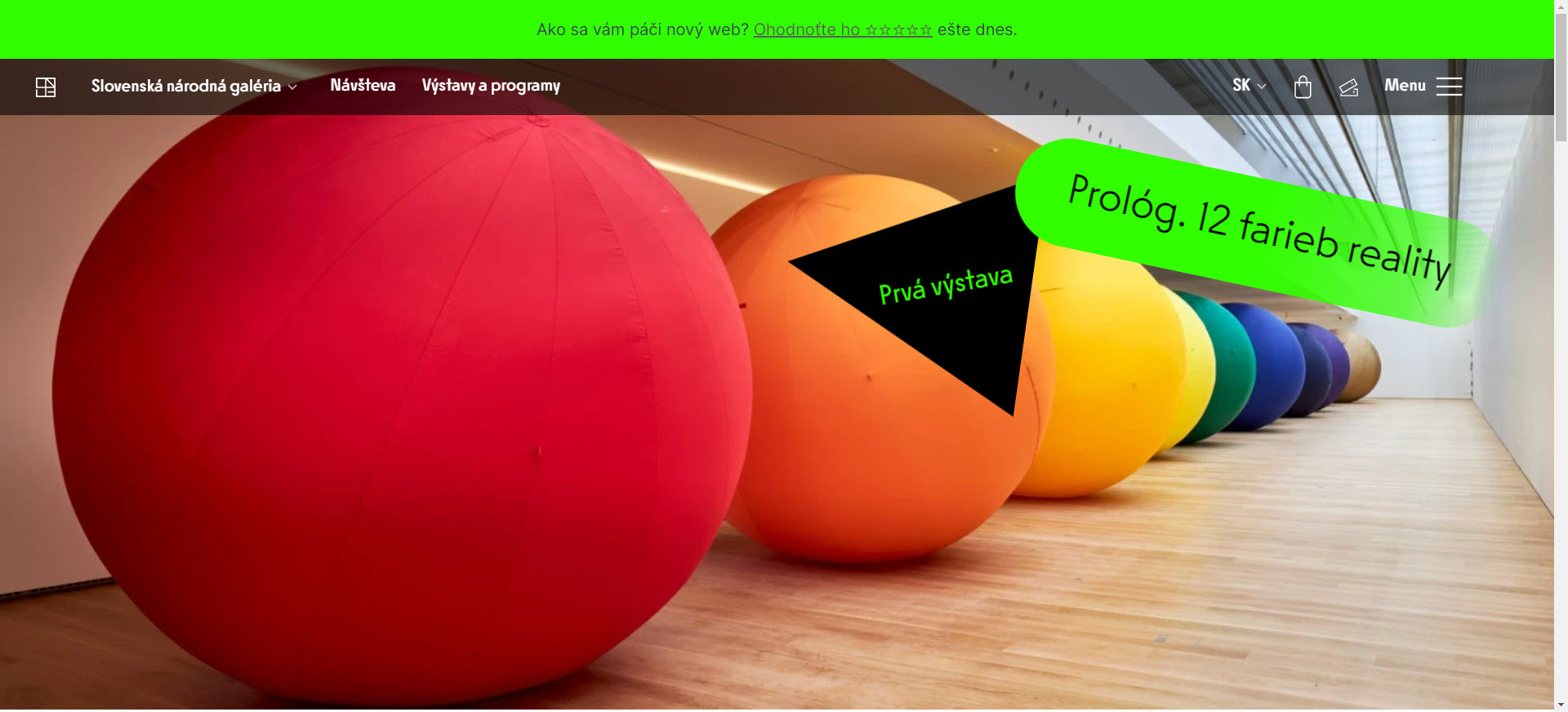 Slovenská národná galéria má nový web