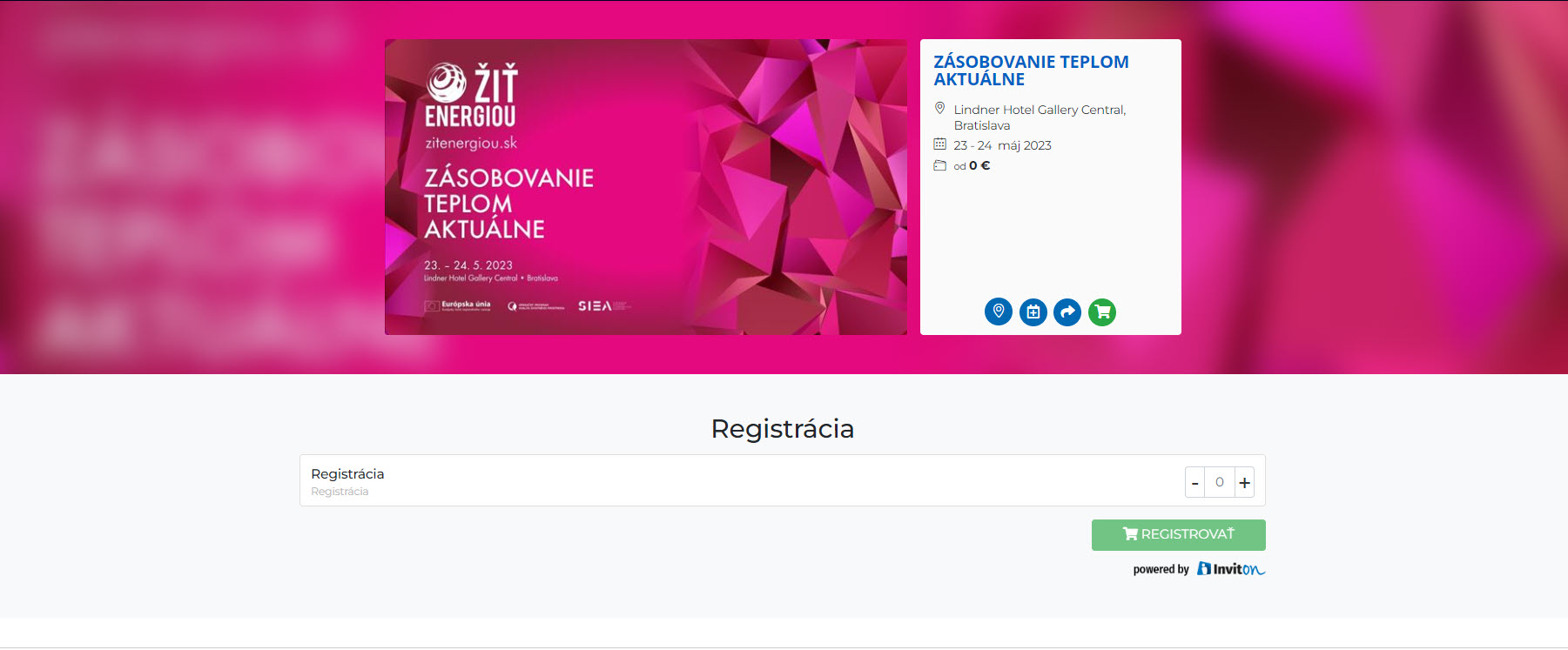 SIEA pozýva na konferenciu Zásobovanie teplom aktuálne