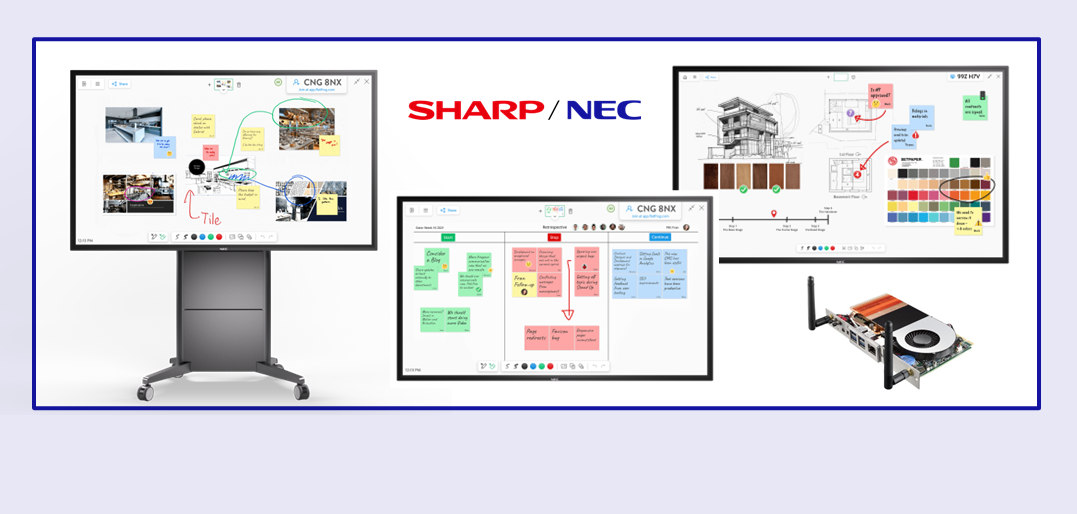 Spoločnosť Sharp/NEC uvádza na trh nové dotykové obrazovky InGlass 75″ a 86″