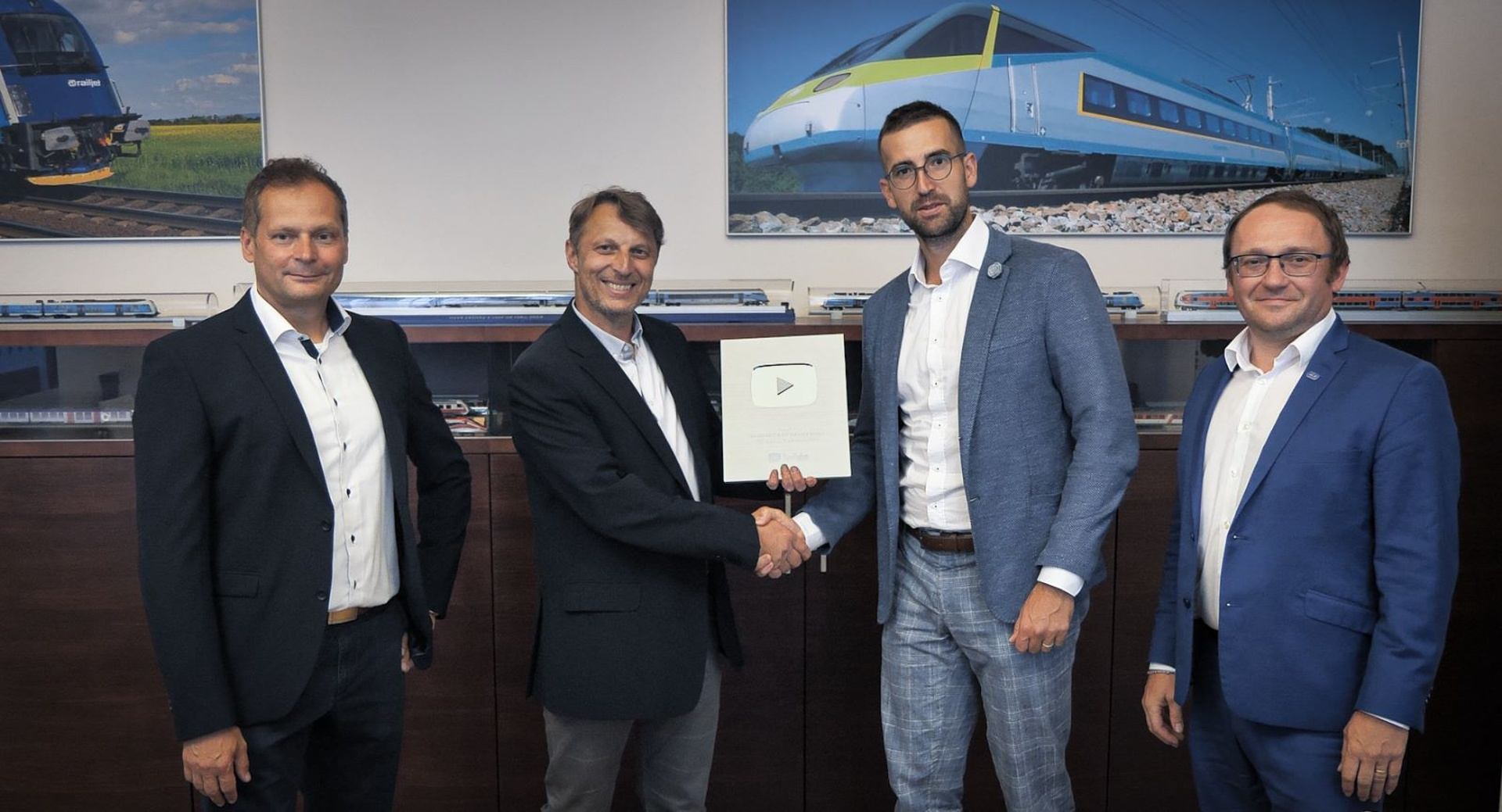 Online projekt ČD Pohled z vlaku získal od YouTube prestížnu cenu Creator Award