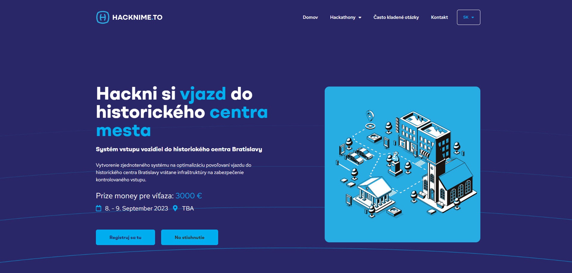 IT profesionáli a mladé talenty navrhnú moderné riešenie pre vjazd áut do historického centra Bratislavy