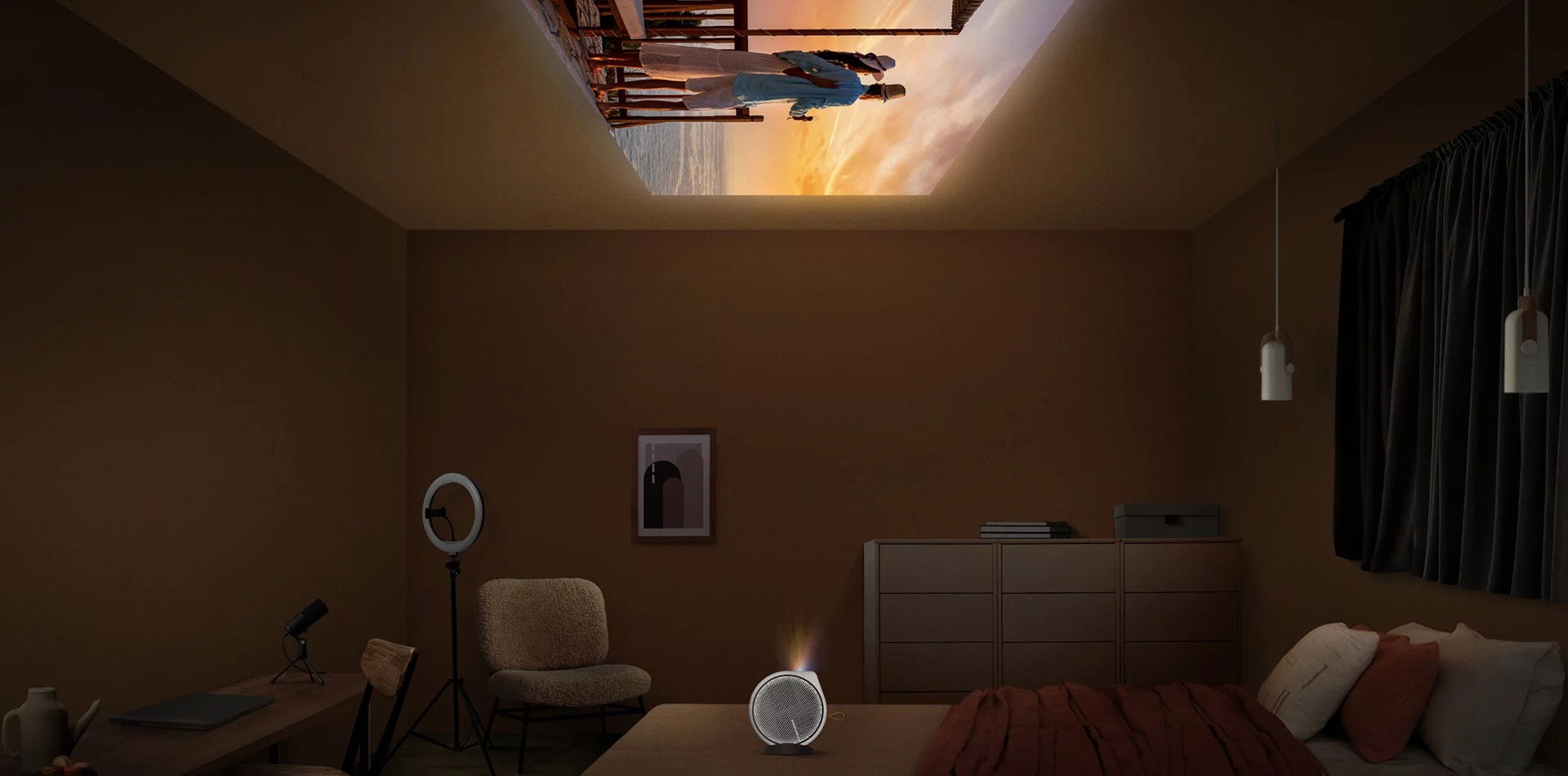 Nový prenosný projektor BenQ GV31 s flexibilnou projekciou obrazu