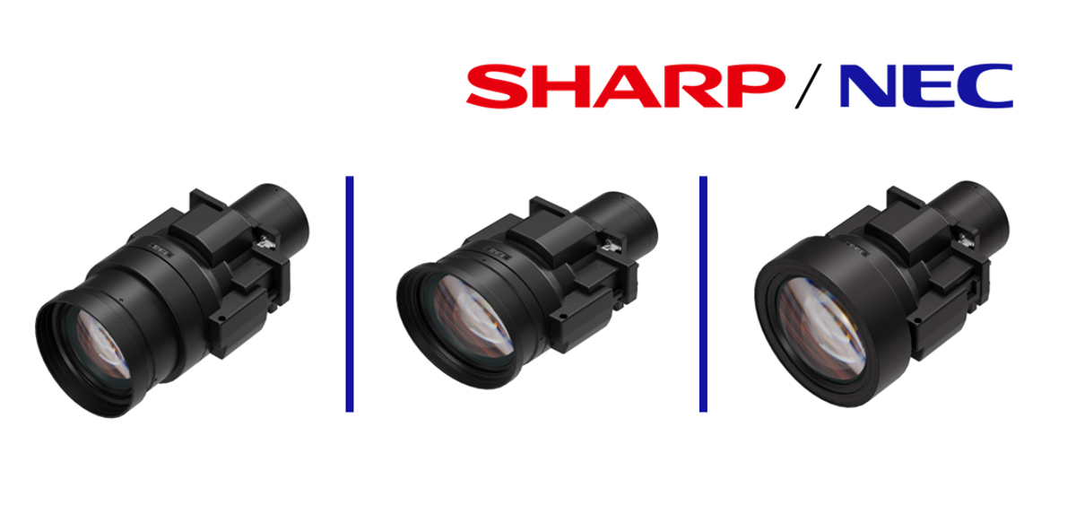 Spoločnosť Sharp/NEC uviedla na trh 3 nové objektívy pre laserové projektory série PA5.