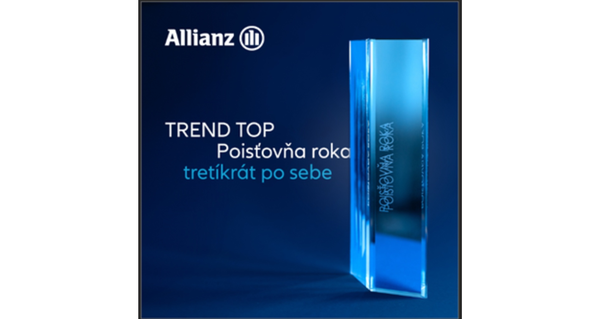 Allianz je tretíkrát za sebou poisťovňou roka