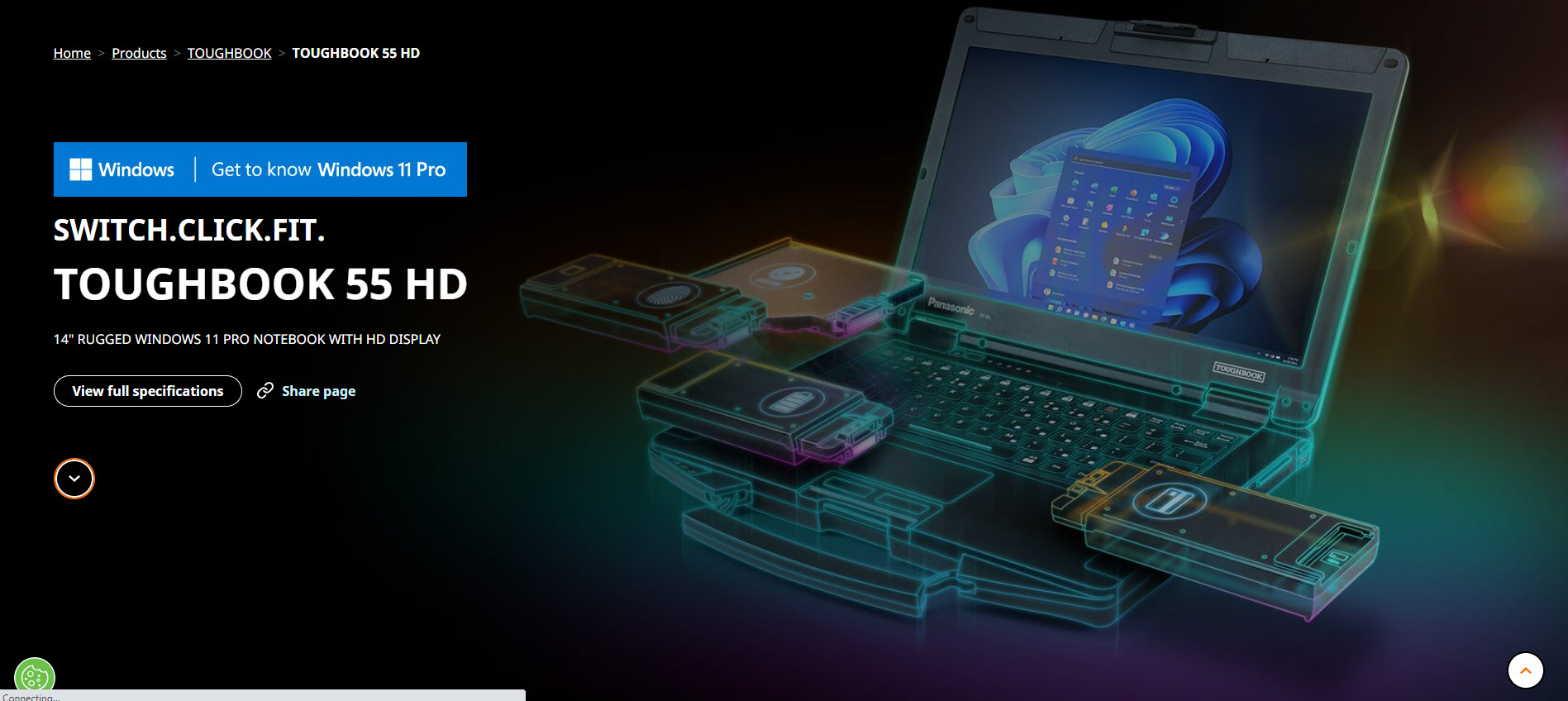 Panasonic vylepšil TOUGHBOOK 55