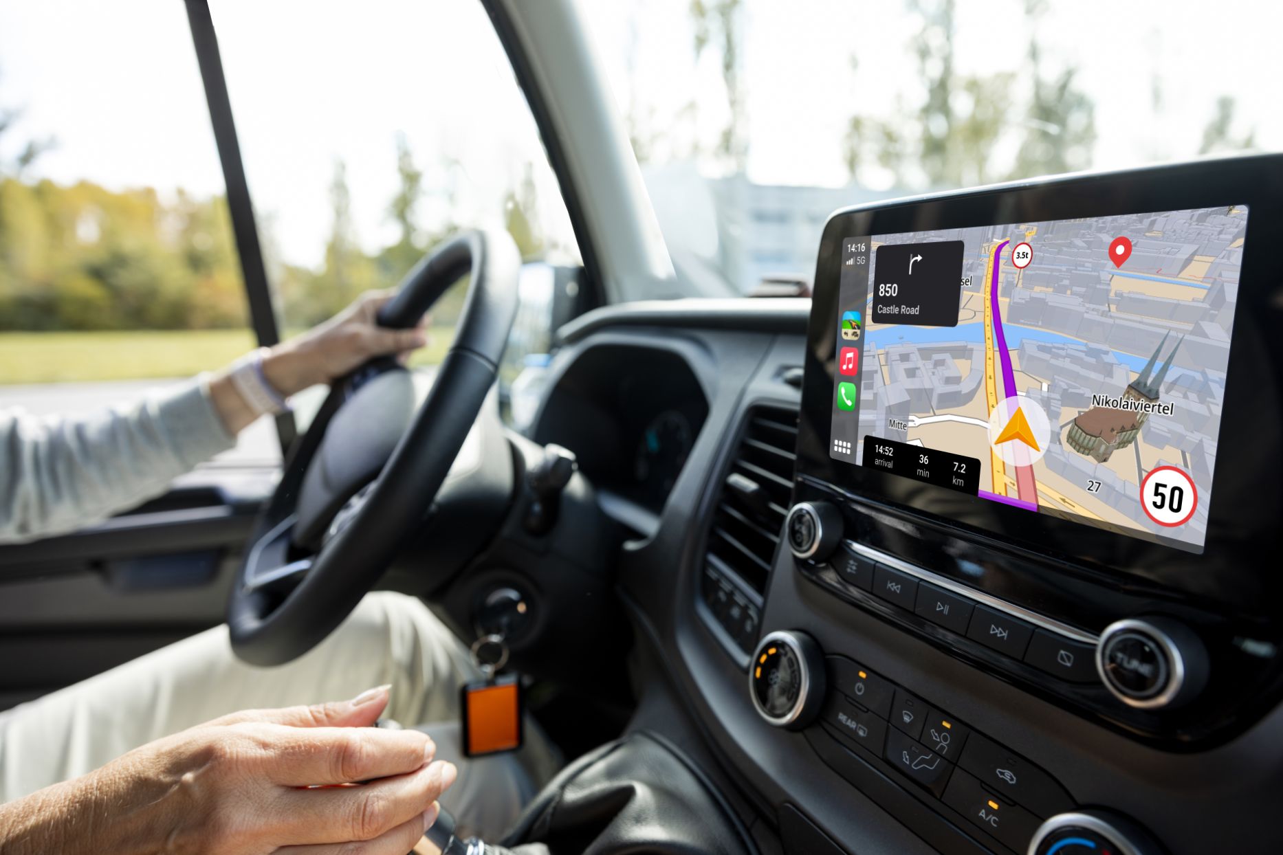Sygic GPS navigácia pre kamióny a karavany je konečne dostupná aj na CarPlay