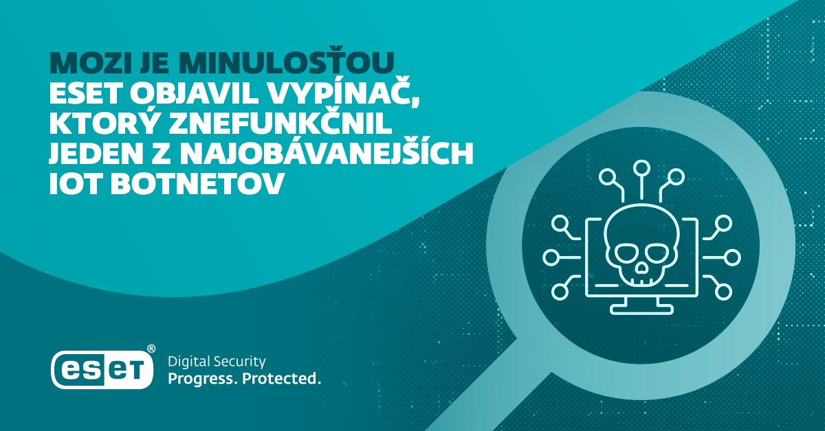ESET odhalil vypínač, ktorý znefunkčnil obávaný IoT botnet Mozi