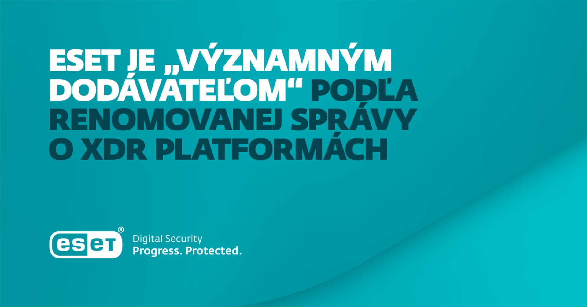 ESET bol v renomovanej správe o platformách XDR označený za „Významného dodávateľa“
