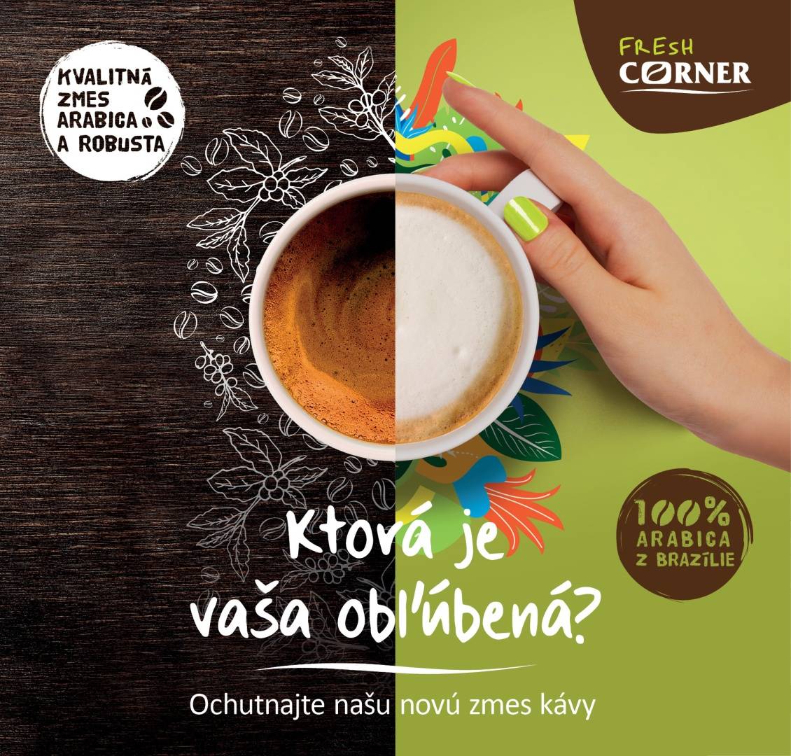 Slovnaft predstavuje novú receptúru kávy Fresh Corner