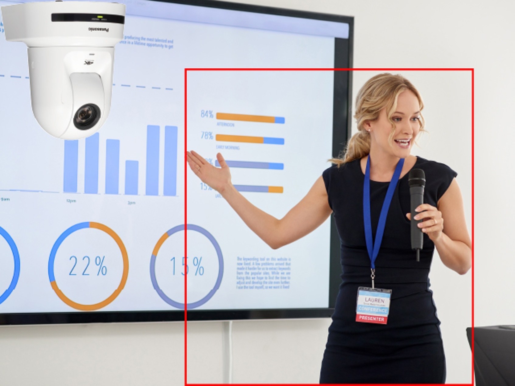 Nový softvér Panasonic na automatické sledovanie u PTZ kamier