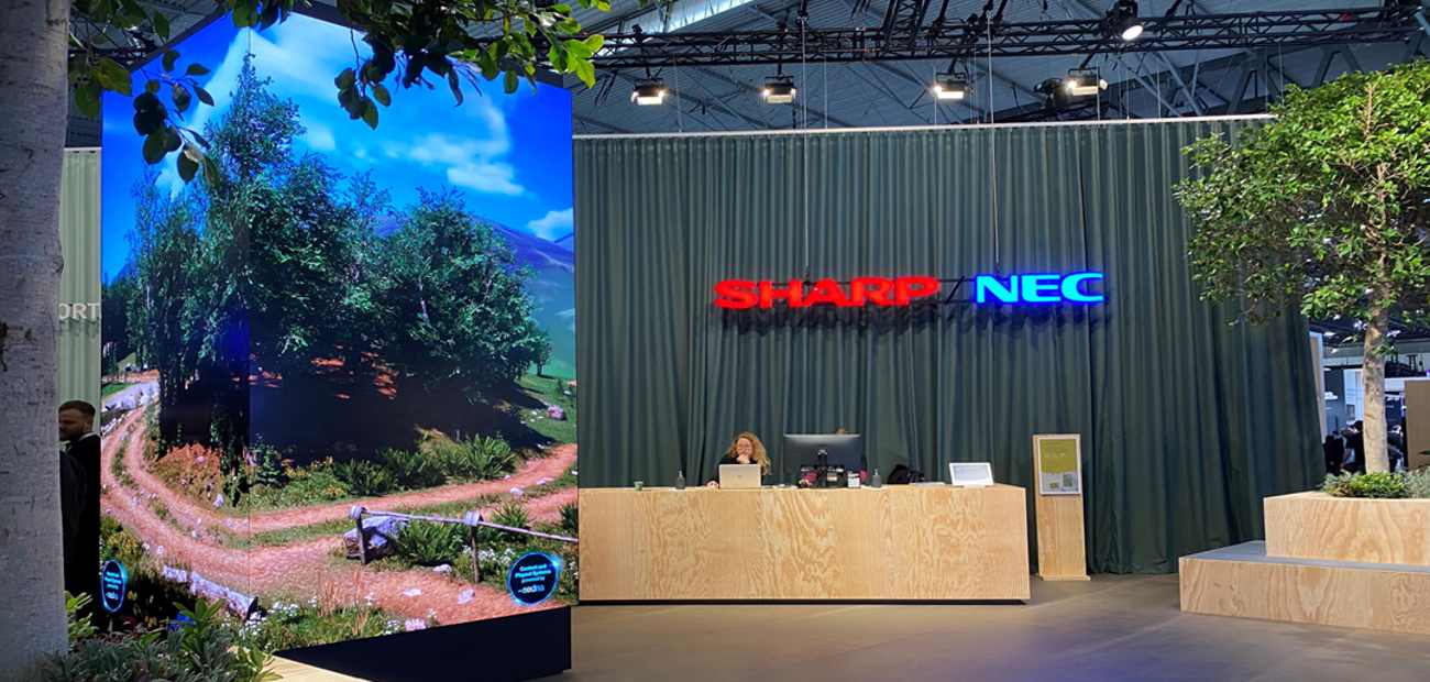 Spoločnosť Sharp/NEC predstavuje na veľtrhu ISE 2024 interaktívnu vežu LED Tower