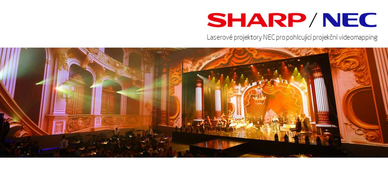 Sharp/NEC – Divadlo Cosmos – projekčný videomapping, ktorý Vás pohltí