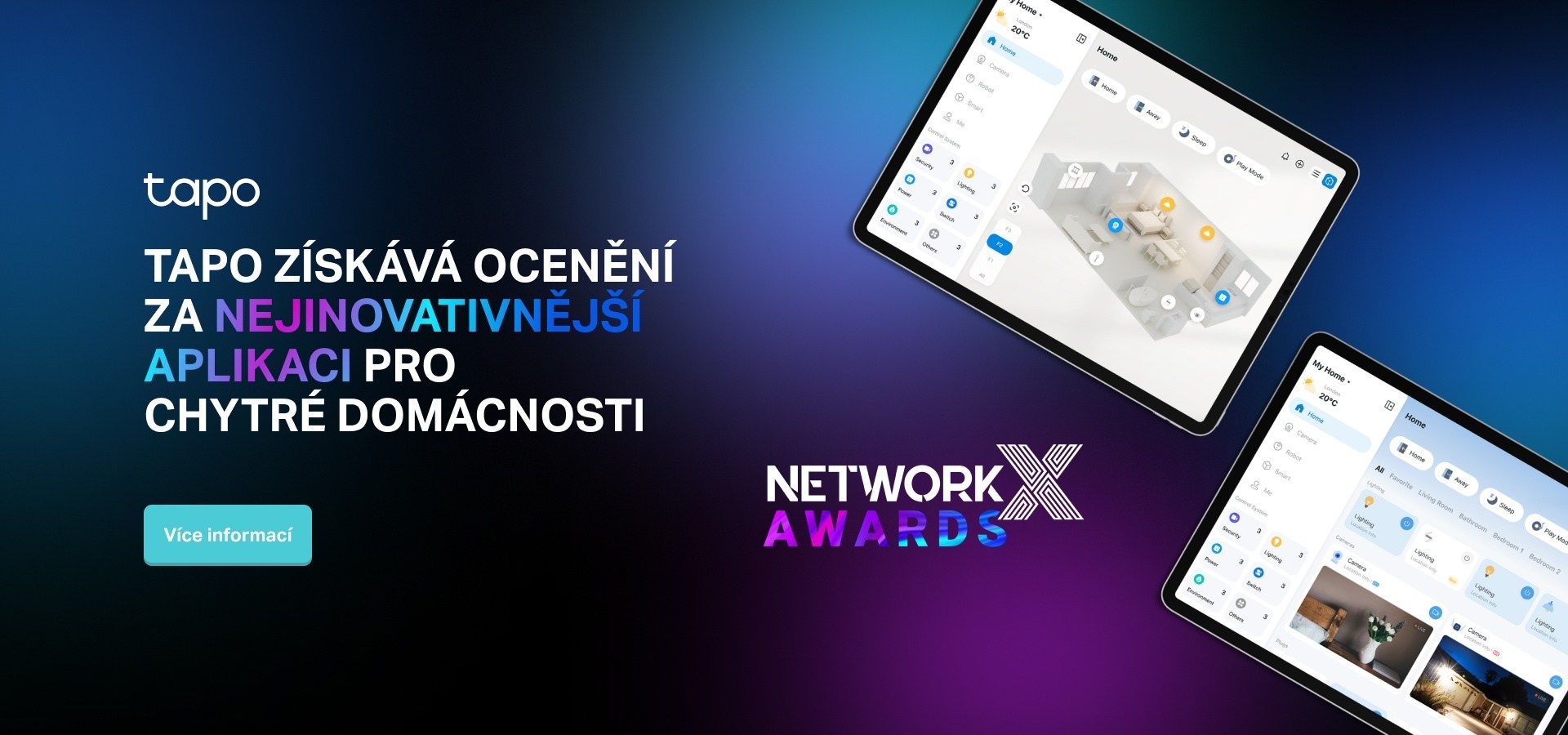 Network X Awards 2023: Tapo získalo prestížnu cenu za najinovatívnejšiu aplikáciu pre inteligentnú domácnosť