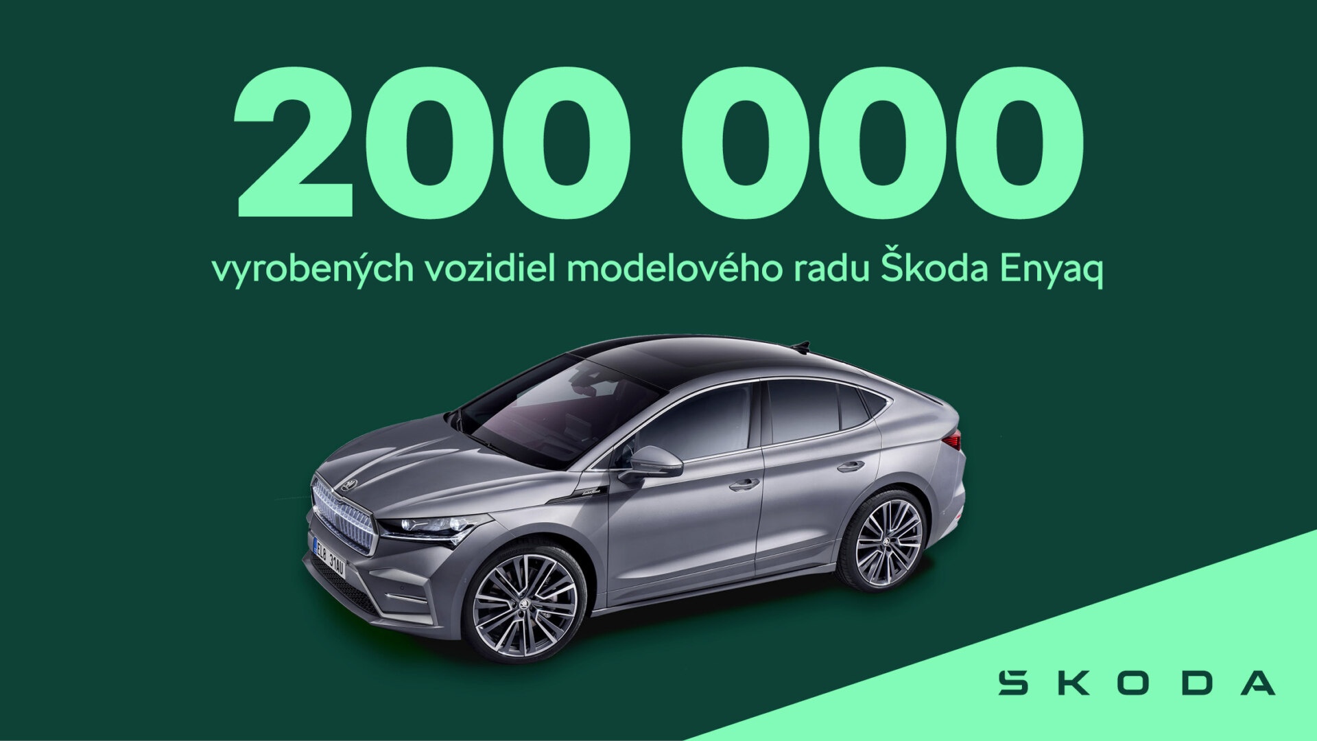 Modelový rad Škoda Enyaq prekročil hranicu 200 000 vyrobených kusov