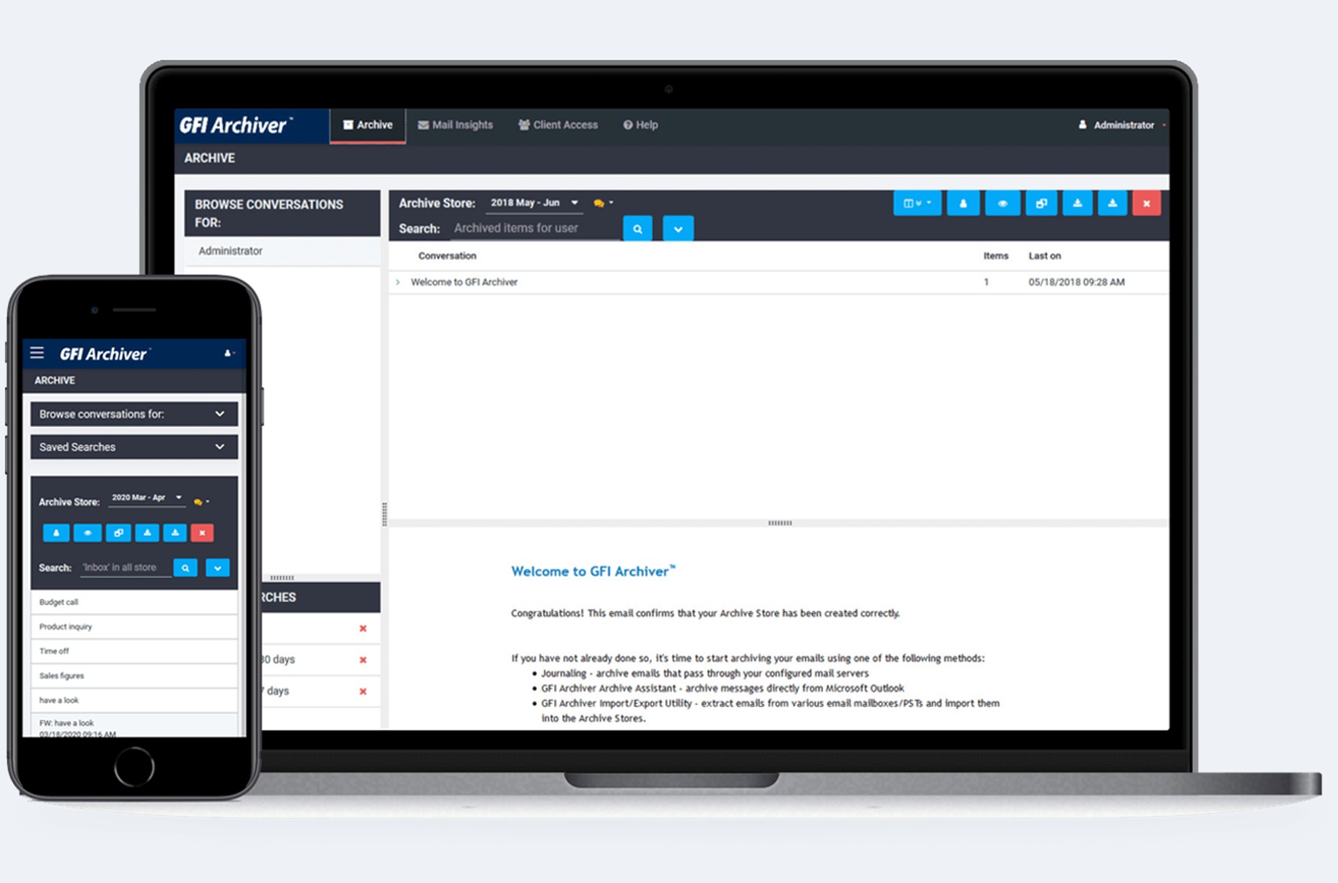 D.A.S. uchováva kľúčové informácie s GFI Archiver