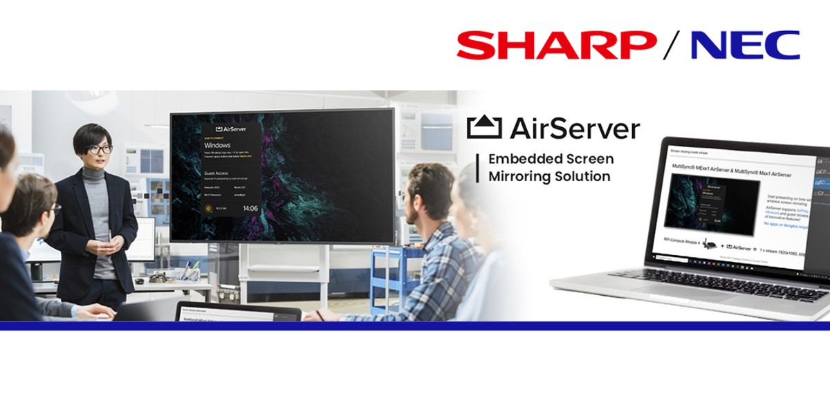 Spoločnosť Sharp/NEC uvádza na trh NEC MultiSync® M981 – 98″ veľkoformátový LCD displej strednej triedy so zabudovaným zrkadlením obrazovky AirServer®