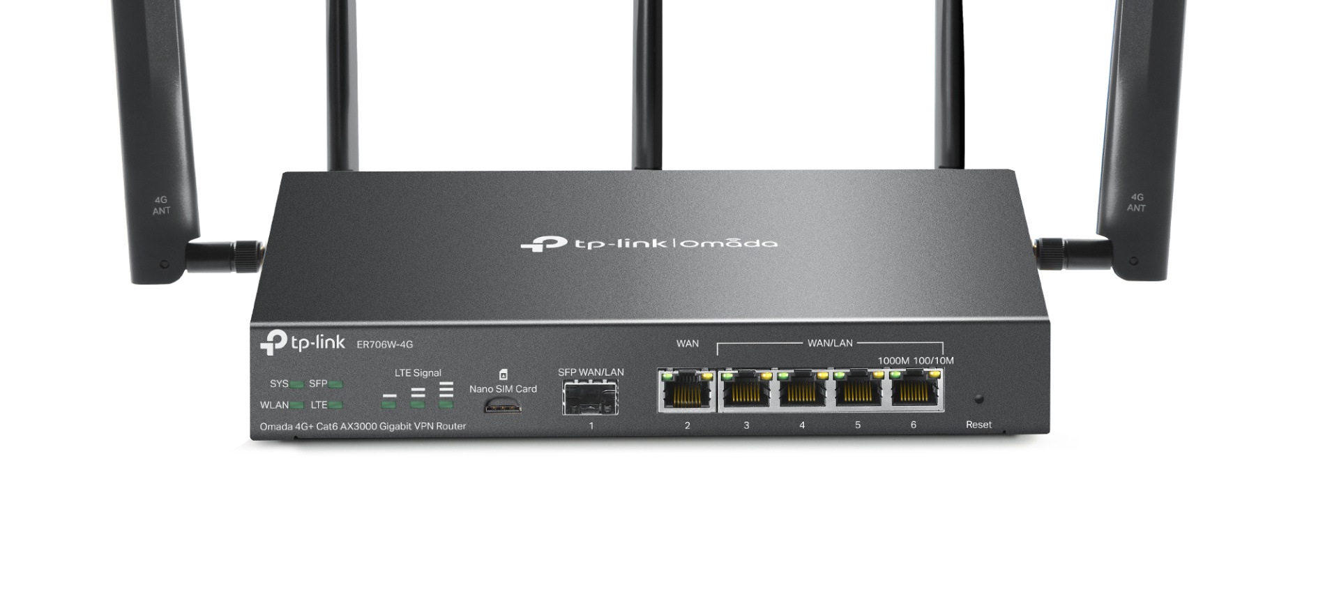 TP-Link Omada ER706W-4G: Gigabitový AX3000 VPN router pre 4G+ sieť kedykoľvek a kdekoľvek