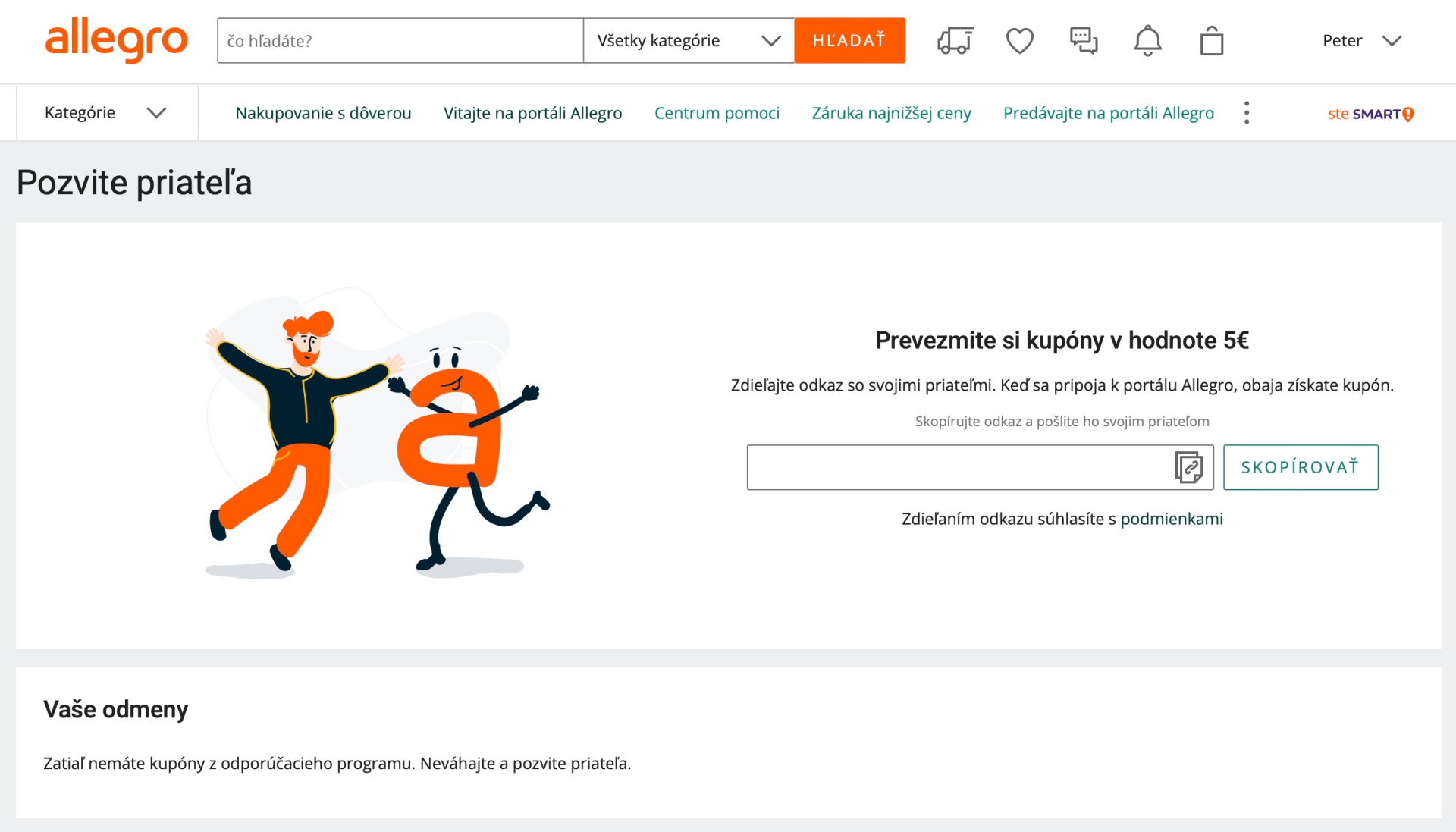 Allegro štartuje akciu „Pozvi priateľa“. Zdieľaj skúsenosti a získaj zľavové kupóny pre teba aj blízkeho