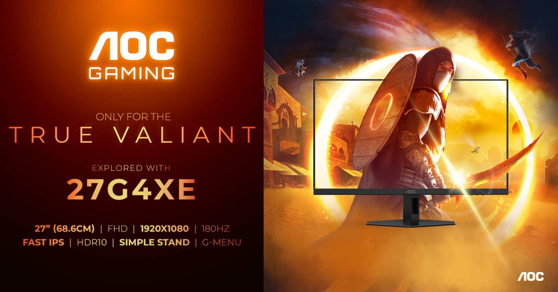 Gaming pre všetkých: vysoký herný výkon za skvelé ceny vďaka monitorom AOC 24G4XE a 27G4XE