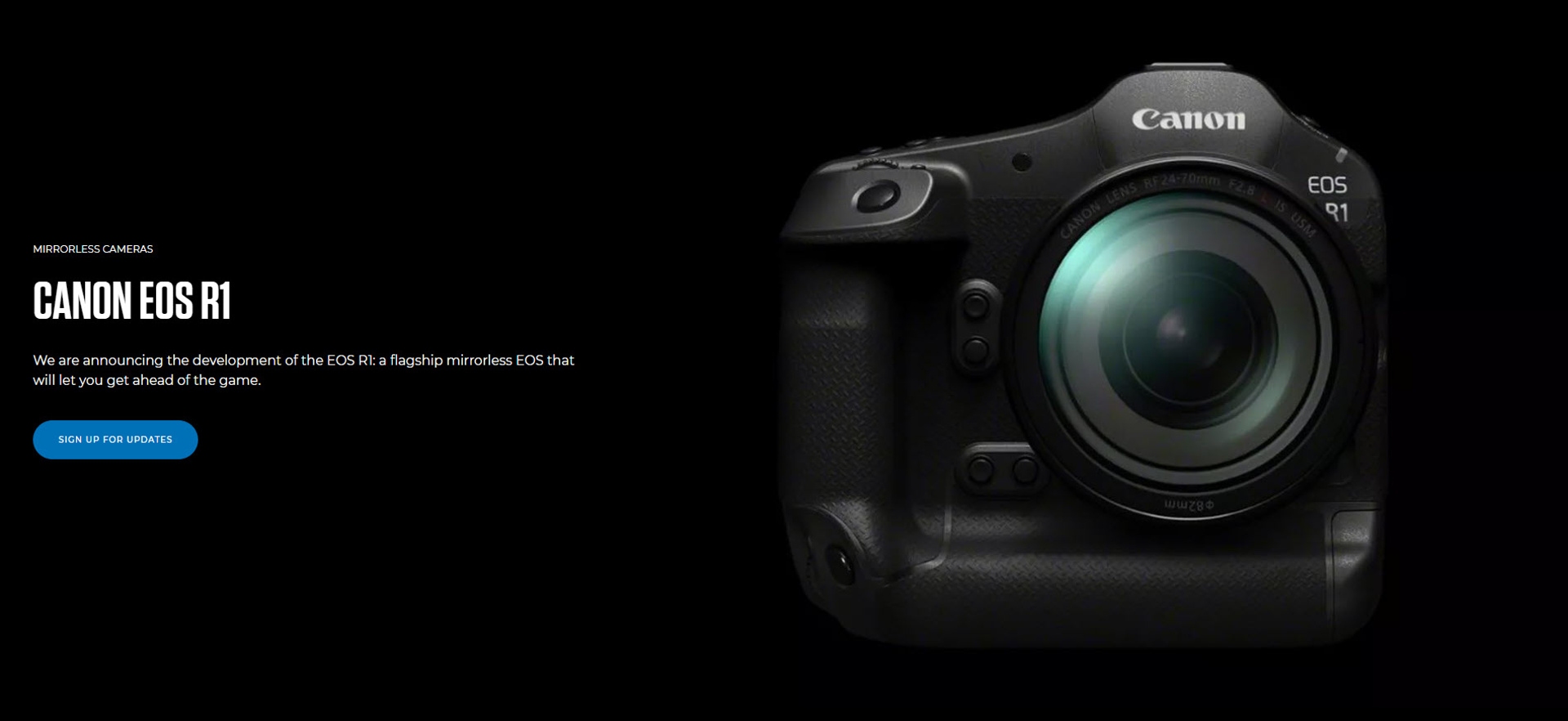 Canon pripravuje uvedenie fotoaparátu EOS R1, ktorý bude prvou vlajkovou loďou systému EOS R