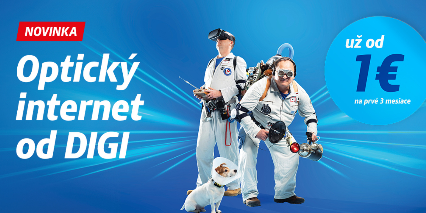 DIGI prichádza s novinkami: optický internet a televízia cez internet