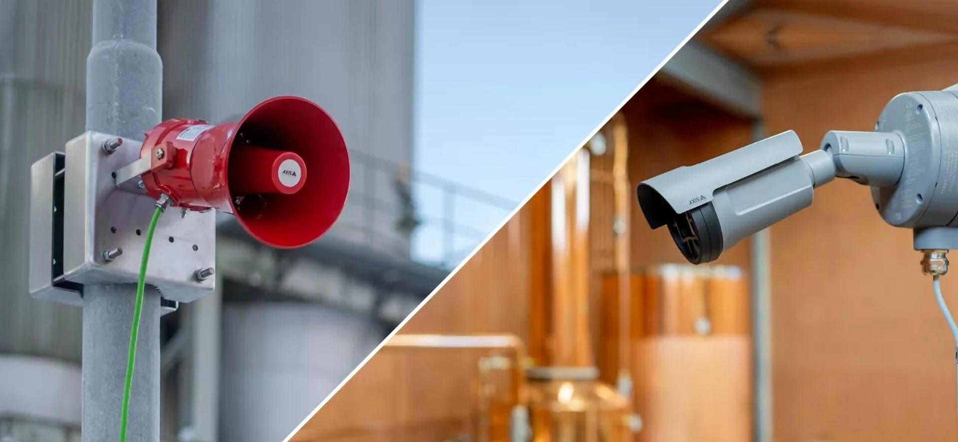 Axis uvádza prvú termometrickú kameru na svete certifikovanú pre prostredie Zóna/Divízia 2a sieťový megafón s ochranou pred výbuchom
