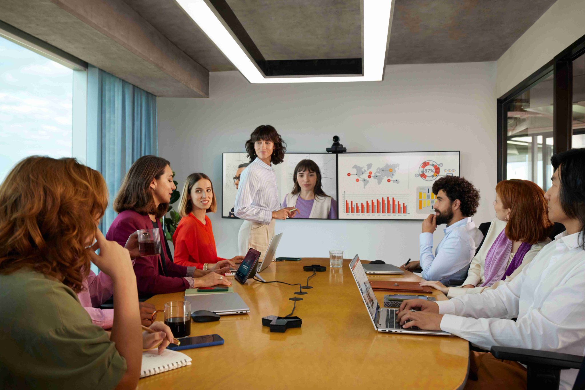 Inteligentné riešenia pre konferenčné hovory od HP a Poly podporujú hybridný spôsob práce