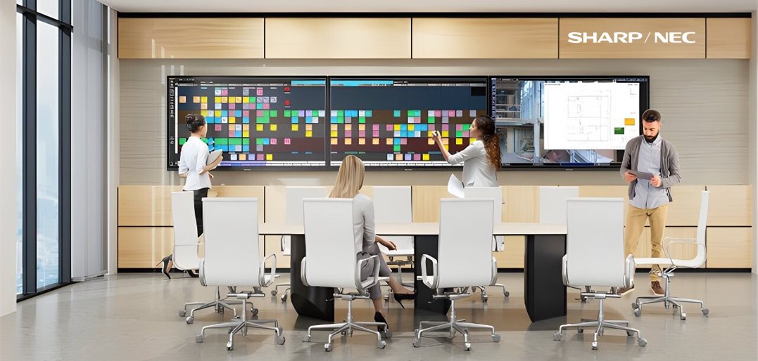 Spoločnosť Sharp/NEC uvádza na trh novú sériu interaktívnych displejov Sharp LA