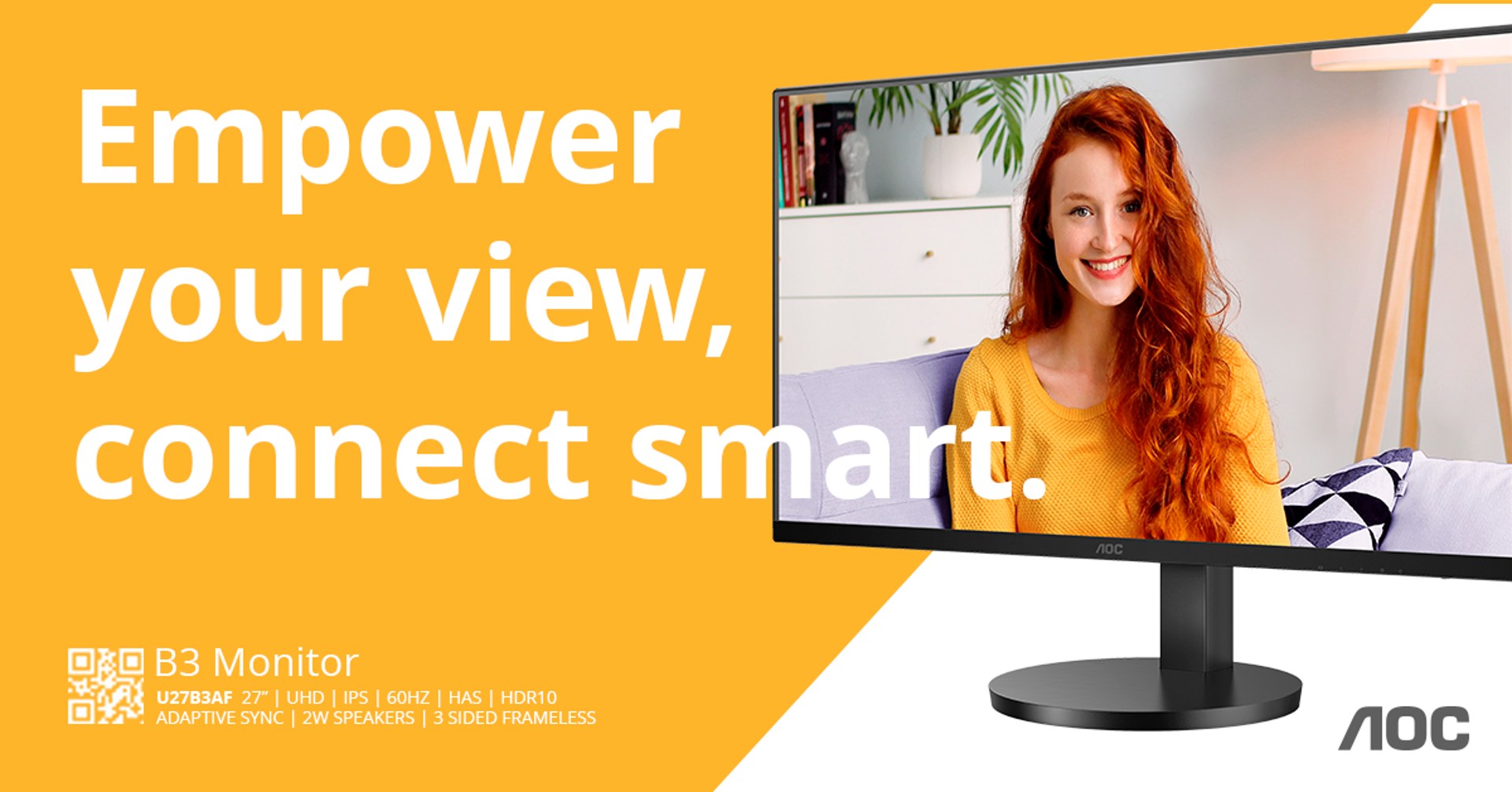 AOC predstavuje 27″ monitory U27B3A a U27B3AF: cenovo dostupné 4K monitory s IPS panely