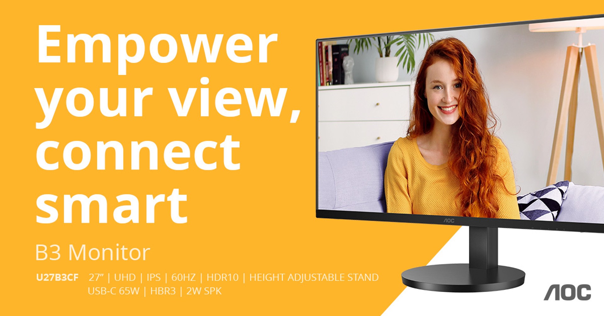 AOC U27B3CF: Riešenie 4K USB-C pre moderných profesionálov