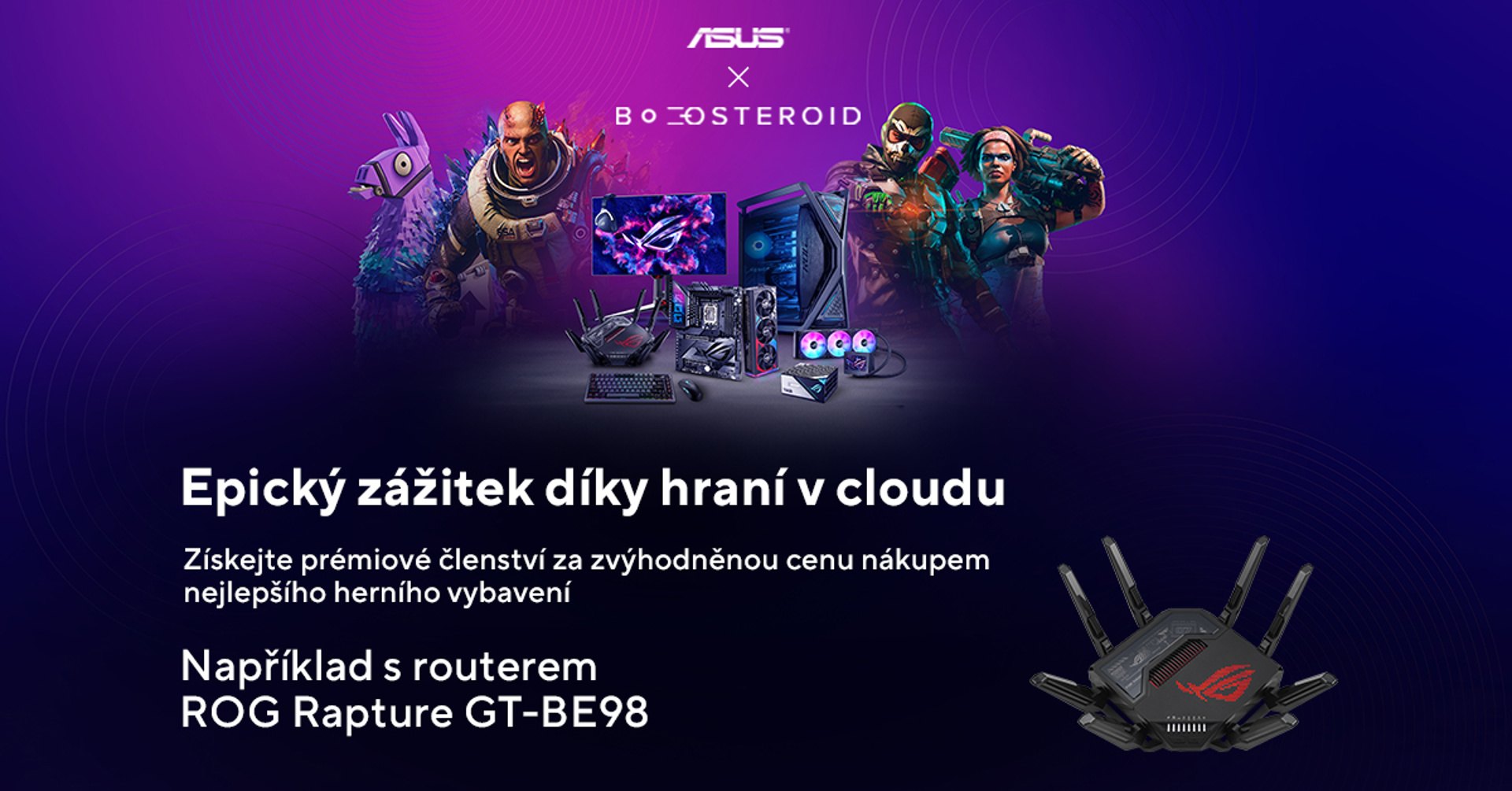 ASUS a herní cloudová služba Boosteroid majú exkluzívnu ponuku pre hráčov