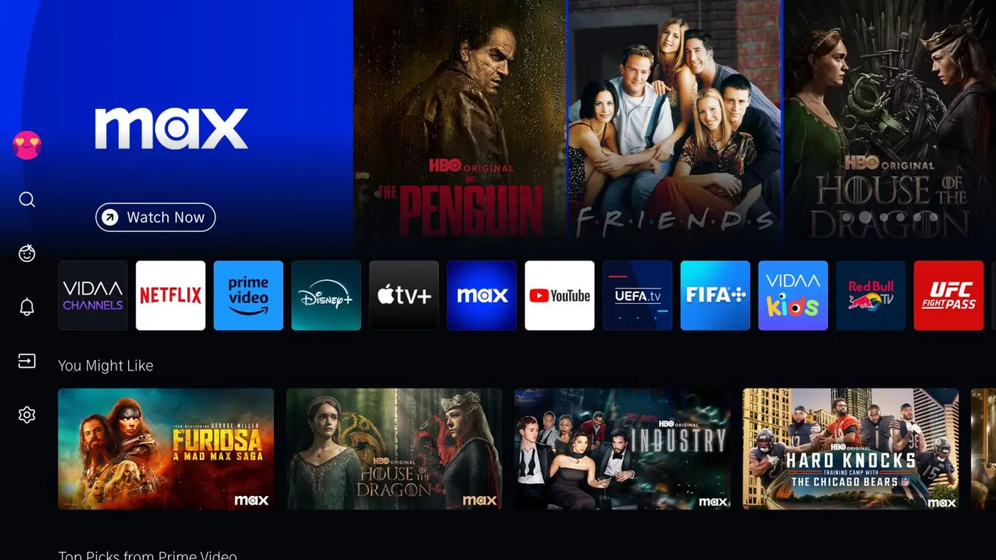 Televízory Hisense majú novo priamo vo svojom operačnom systéme VIDAA streamovaciu službu Max