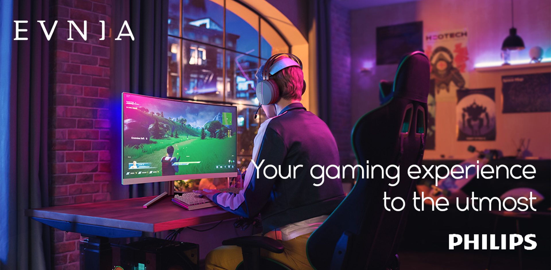 Philips Evnia uvádza monitory 27M2C5501 a 32M2C5501 so zakrivenými panelmi Fast VA a technológiou Ambiglow