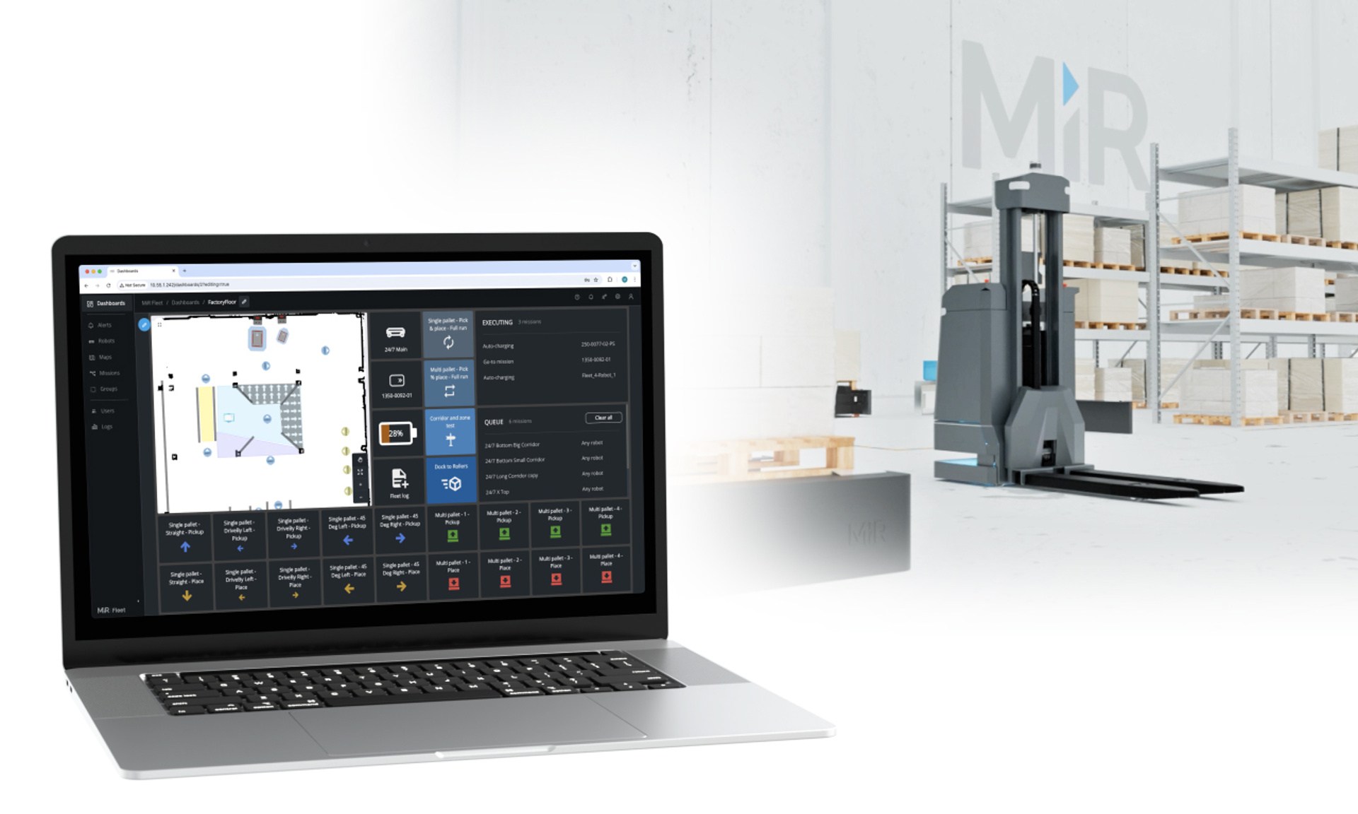 MiR Fleet Enterprise: nová verzia softvéru pre správu flotíl zvyšuje úroveň škálovateľnosti a kybernetickej bezpečnosti autonómnych mobilných robotov